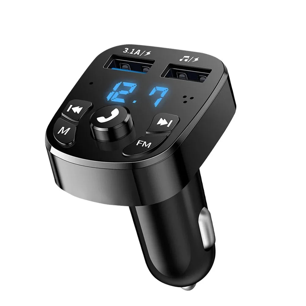 3.1A FM Transmitter Wireless Bluetooth 5.0 Car MP3 Player Dual USB Fast Charging Adapter  in Car Noise Reduction Audio Receiver