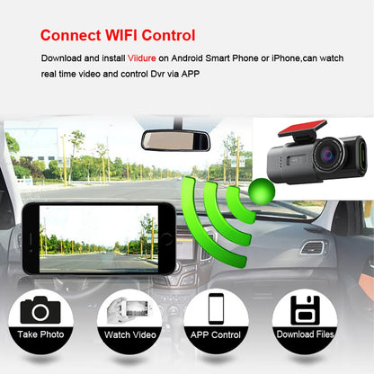 Dashcam Mini 4K UHD GPS Wifi Camera Recorder 24H Parking Dual Lens With 1080P Black Box Rearview Camera Night Vision Deadpool