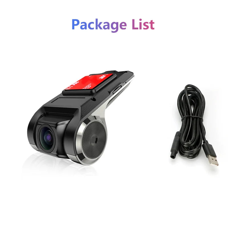 Car Dash Cam USB HD 1080P 170 Degree Wide Angle Car Camera Recorder Front ADAS Dashcam Android DVR Auto Recorder Night Version