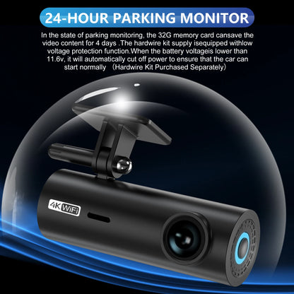 3840*2160P Car Dvr Dashcam 4K Dash Cam For Cars Drive Video Recorder Front Camera WiFi For Vehicle Supplies  24h Parking Night V